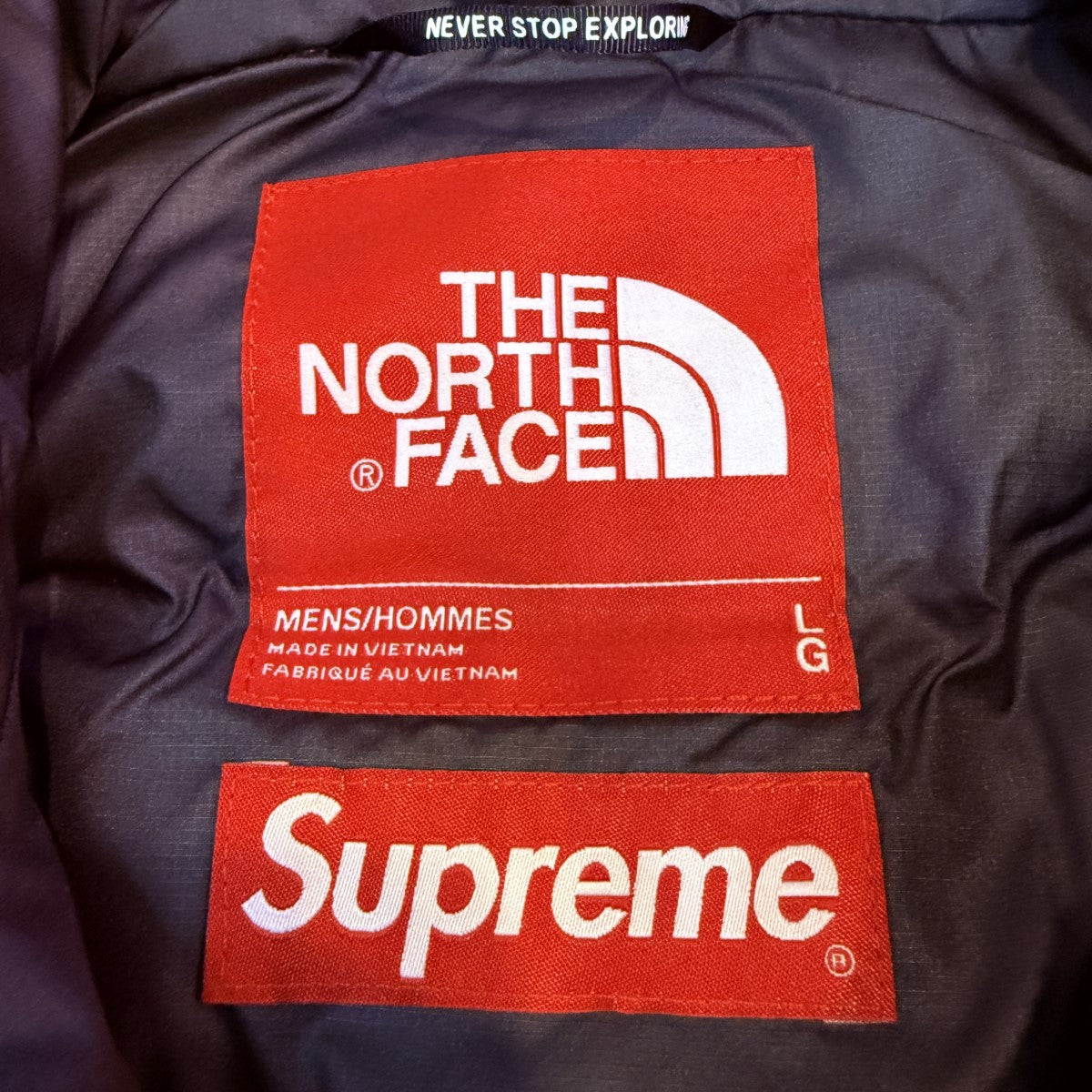 Supreme×THE NORTH FACE 22AW/800-Fill Half Zip Hooded PulloverTimes Square／ザ・ノース・フェイス 800フィルハーフジップフードプルオーバーダウンND52205I 古着・中古-7枚目のアイテム画像