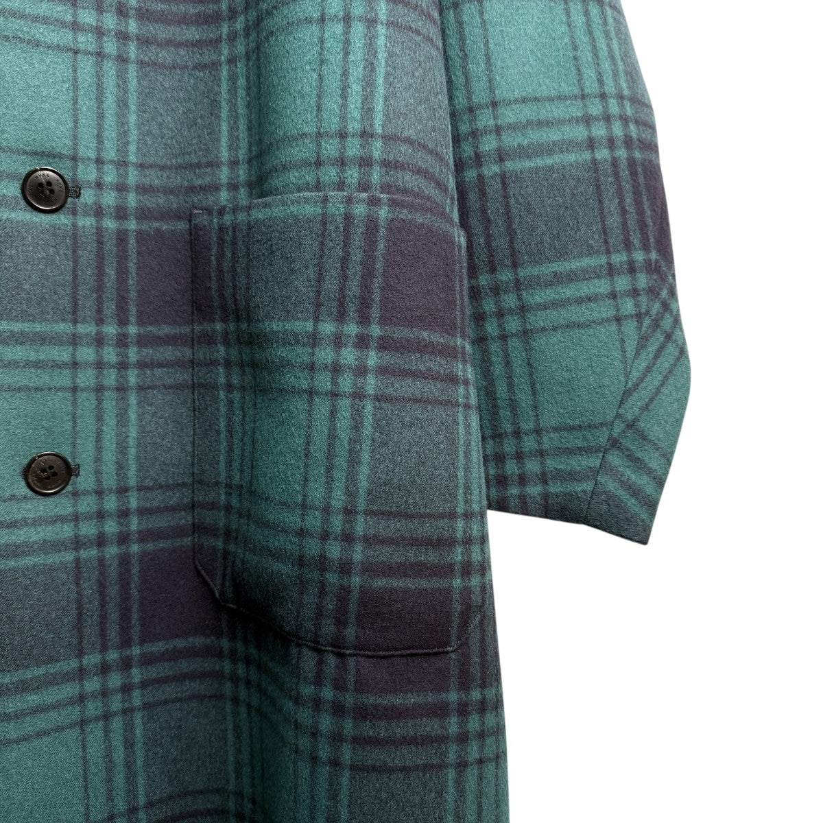 HYKE 25AW/PLAID COAT／チェスターロングコートBFO75190 古着・中古-4枚目のアイテム画像