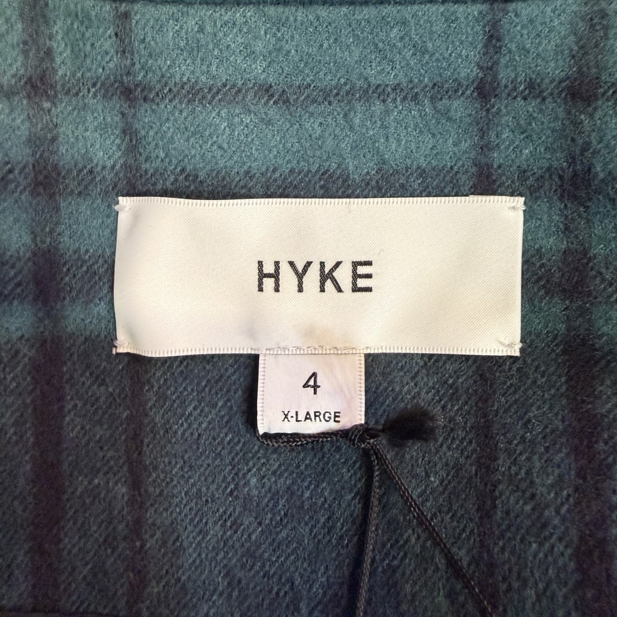HYKE 25AW/PLAID COAT／チェスターロングコートBFO75190 古着・中古-8枚目のアイテム画像