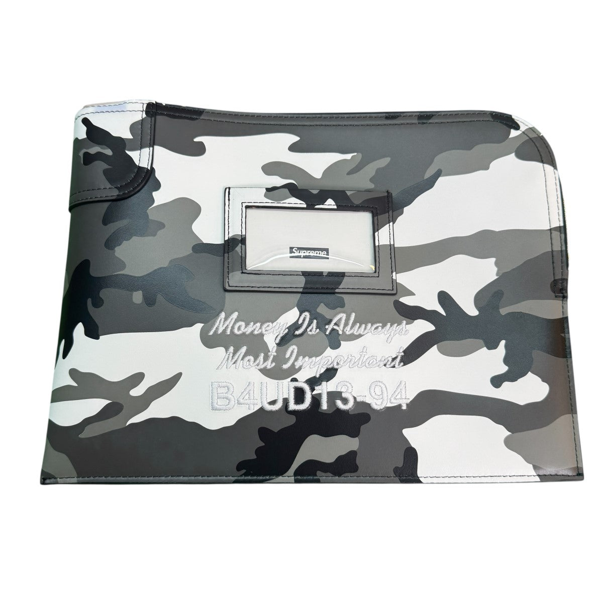 Supreme 25SS/Leather Money Bag／レザーマネーバッグ スノーカモ 古着・中古-3枚目のアイテム画像