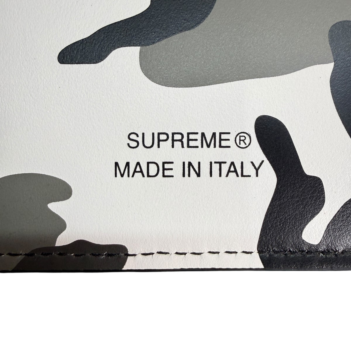 Supreme 25SS/Leather Money Bag／レザーマネーバッグ スノーカモ 古着・中古-4枚目のアイテム画像
