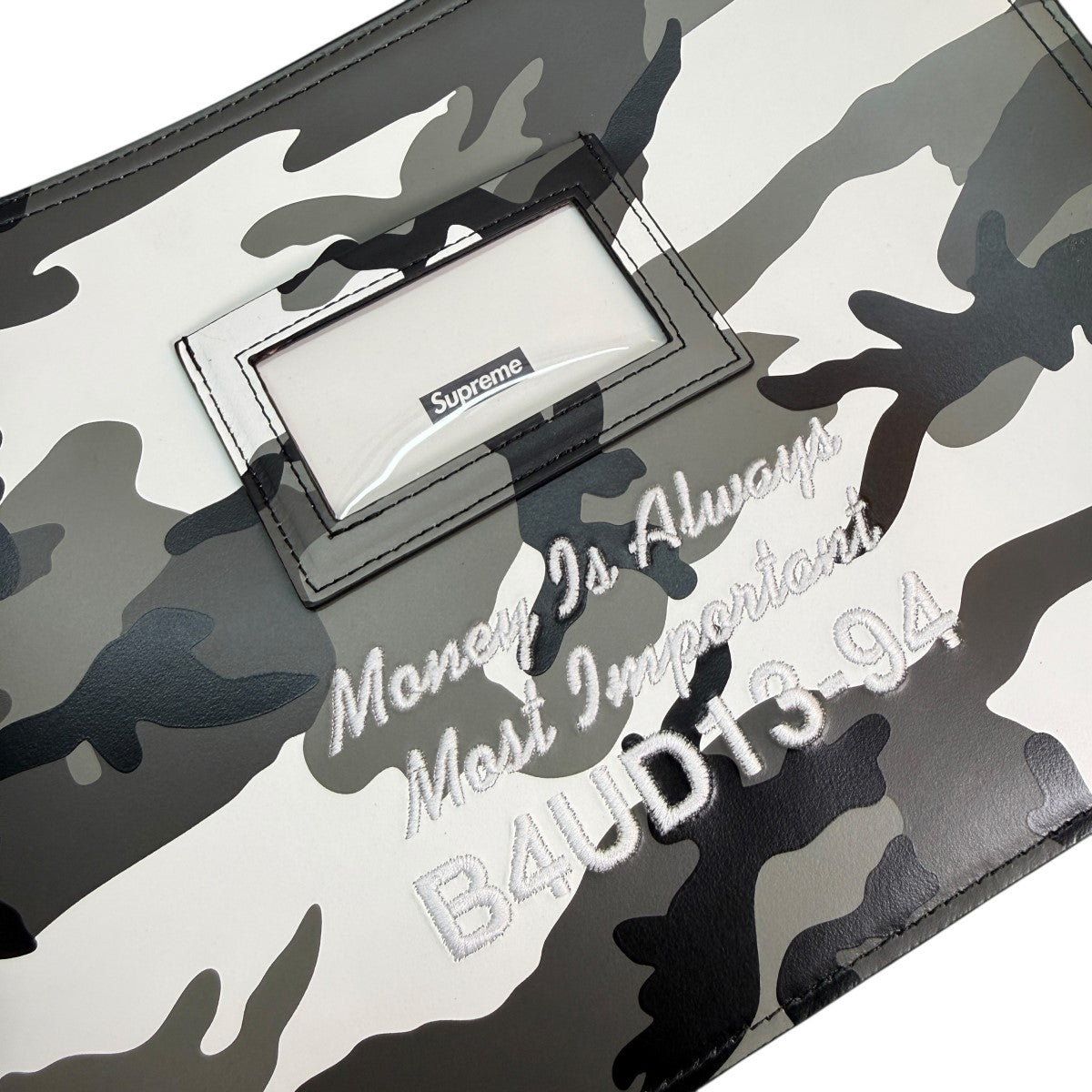 Supreme 25SS/Leather Money Bag／レザーマネーバッグ スノーカモ 古着・中古-7枚目のアイテム画像