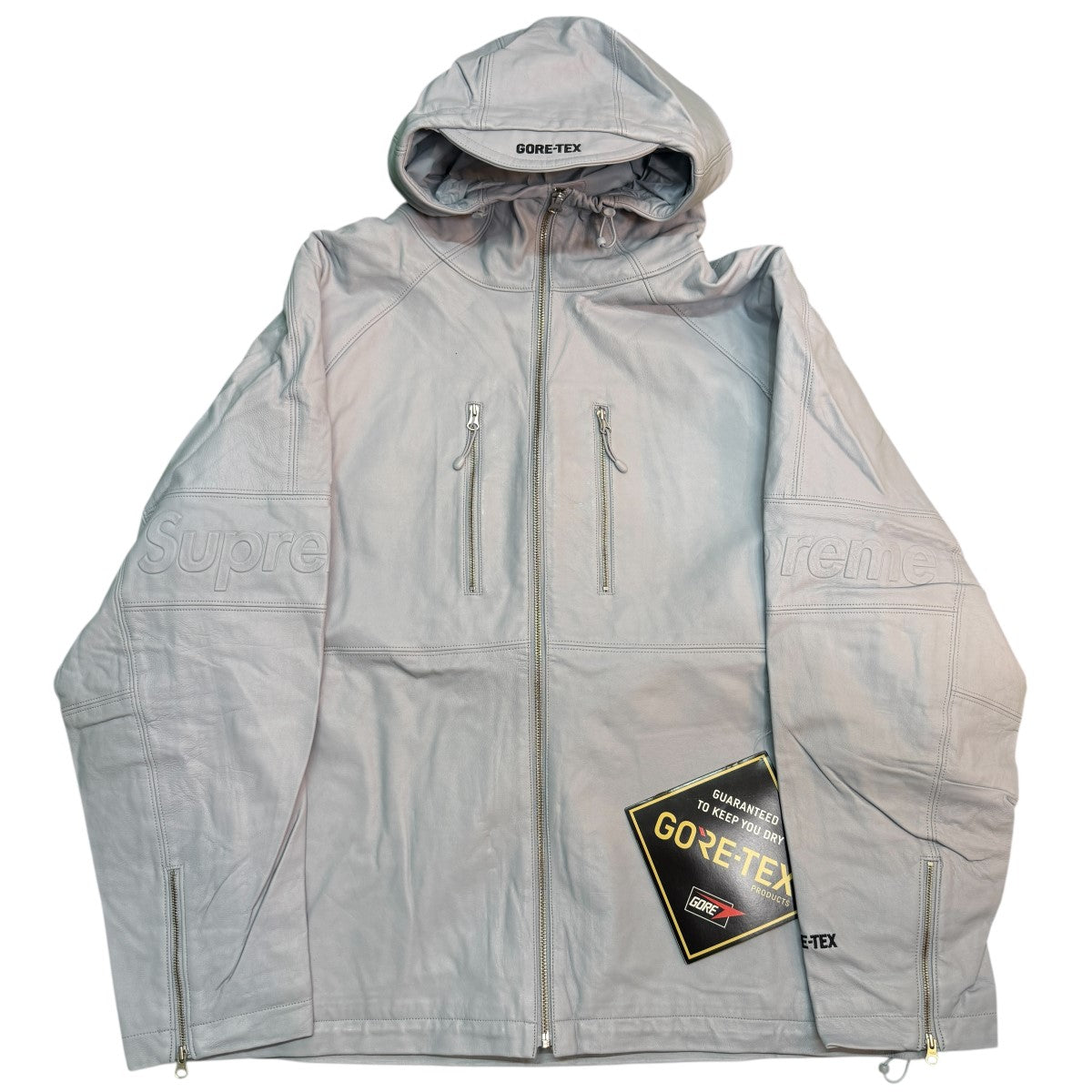 Supreme 22SS/GORE-TEX Leather Jacket／ゴアテックスレザージャケット 古着・中古-1枚目のアイテム画像