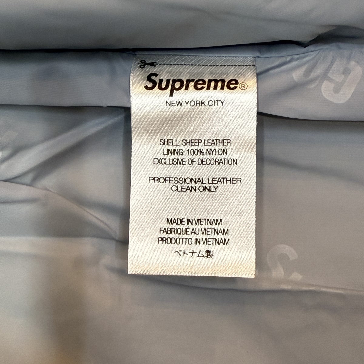Supreme 22SS/GORE-TEX Leather Jacket／ゴアテックスレザージャケット 古着・中古-8枚目のアイテム画像