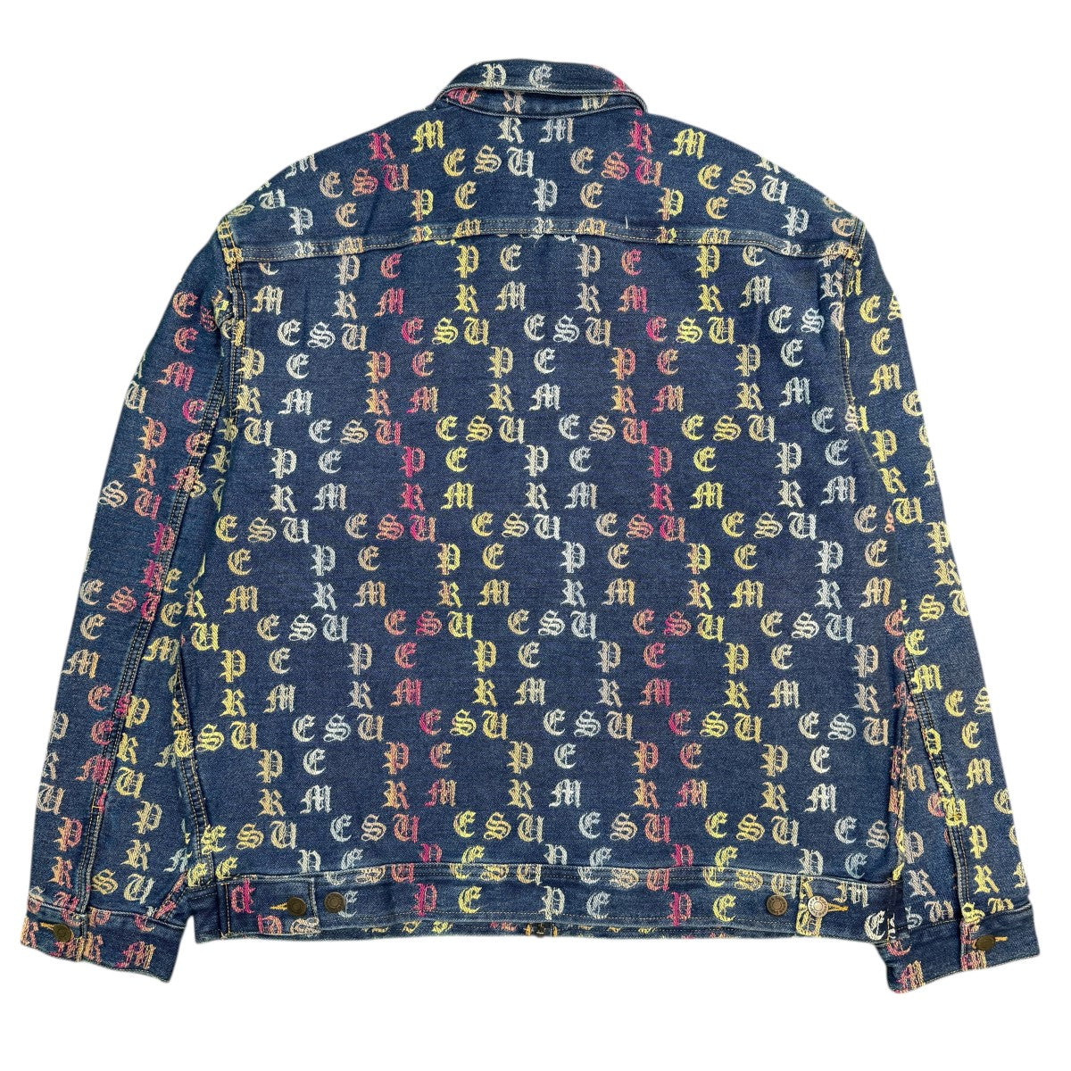 Supreme 22SS/Gradient Jacquard Denim Work Jacket／グラディエントジャカードデニムワークジャケット 古着・中古-2枚目のアイテム画像