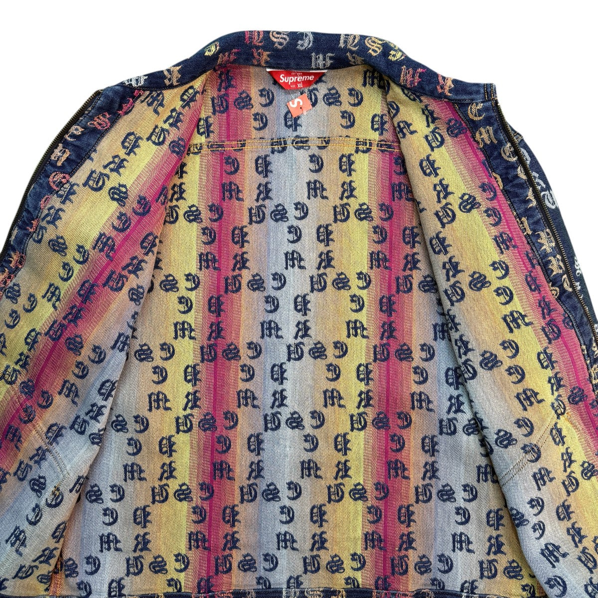 Supreme 22SS/Gradient Jacquard Denim Work Jacket／グラディエントジャカードデニムワークジャケット 古着・中古-3枚目のアイテム画像