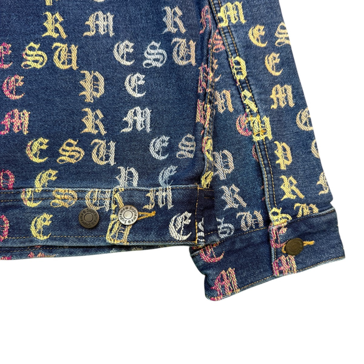 Supreme 22SS/Gradient Jacquard Denim Work Jacket／グラディエントジャカードデニムワークジャケット 古着・中古-5枚目のアイテム画像