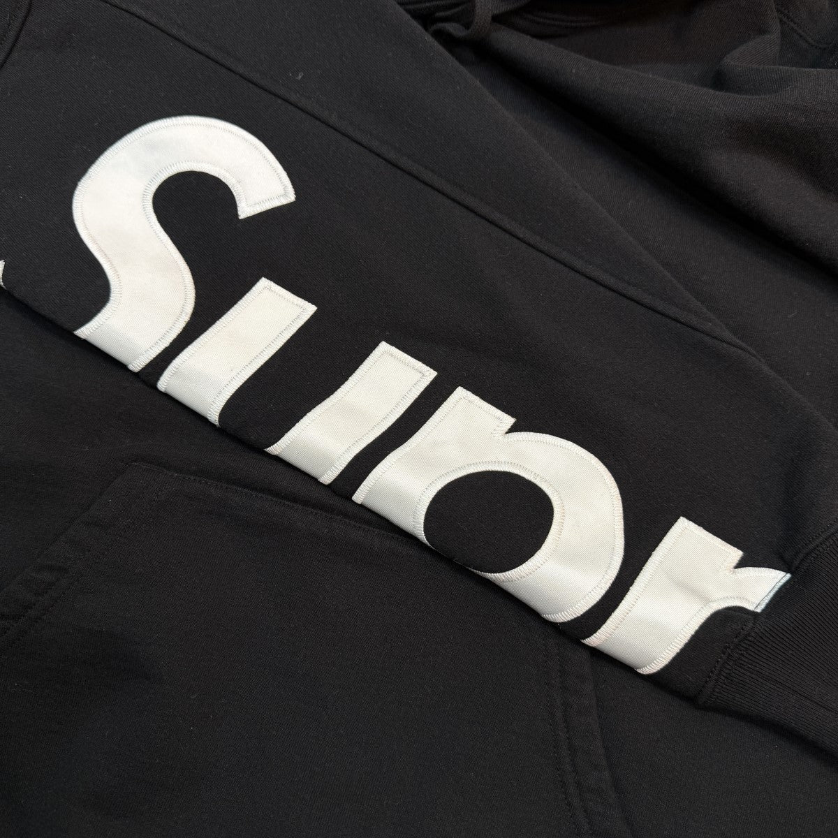 22SS／Cropped Panels Hooded Sweatshirt／ クロップパネルスウェットパーカー