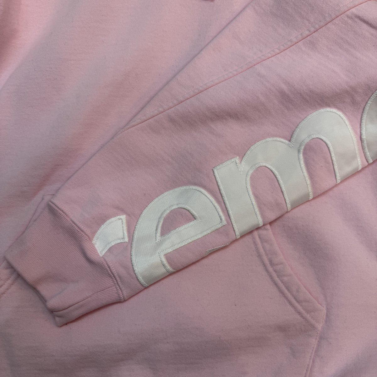 22SS/Cropped Panels Hooded Sweatshirt／ クロップパネルスウェットパーカー