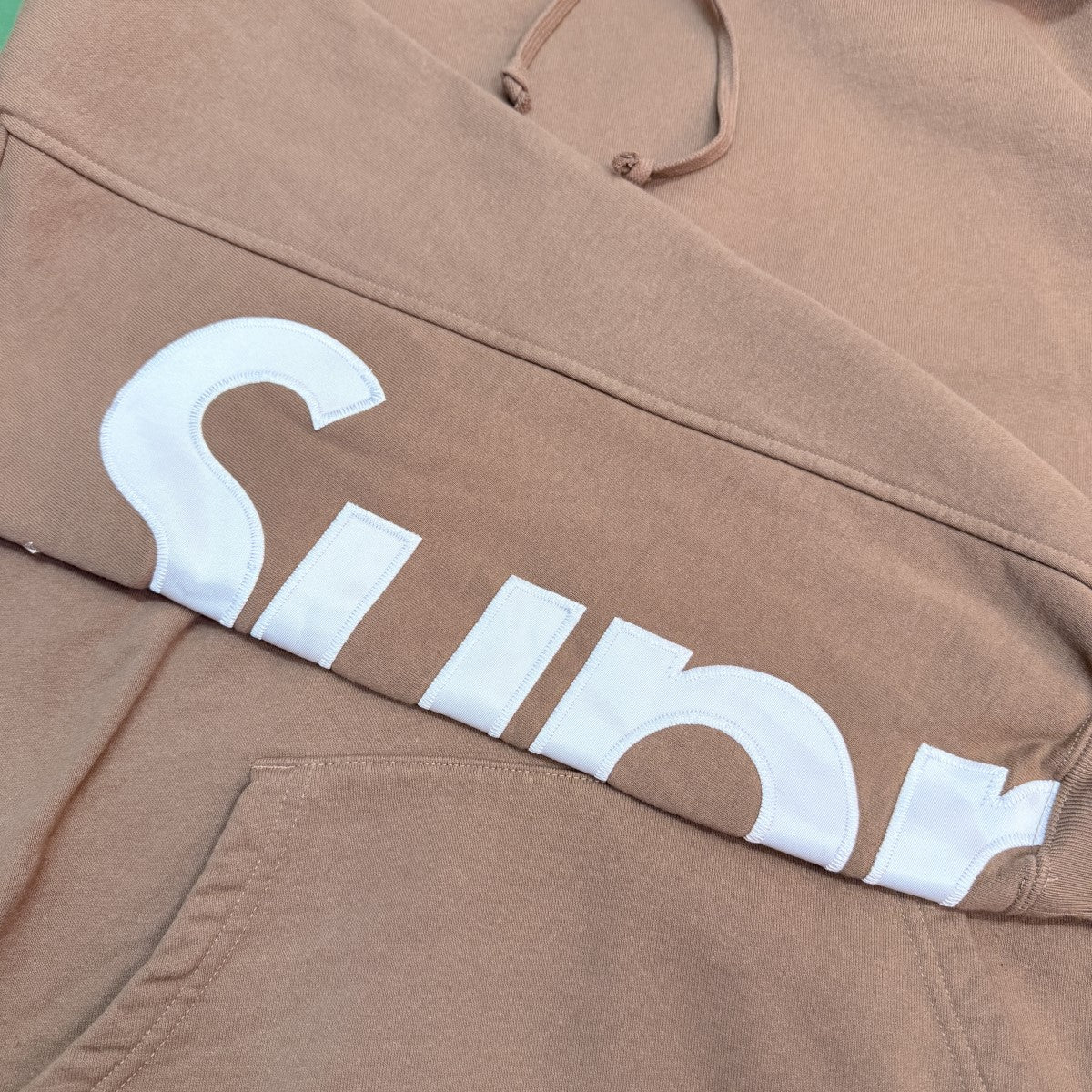 22SS/Cropped Panels Hooded Sweatshirt／クロップパネルスウェットパーカー