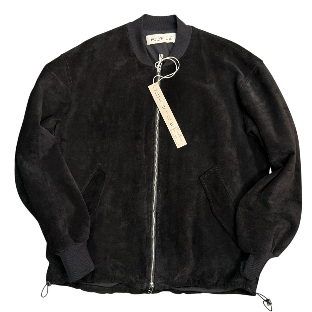 POLYPLOID 25AW/BOMBER JACKET B／スウェードレザーボンバージャケットB-1-008-046 古着・中古-1枚目のアイテム画像