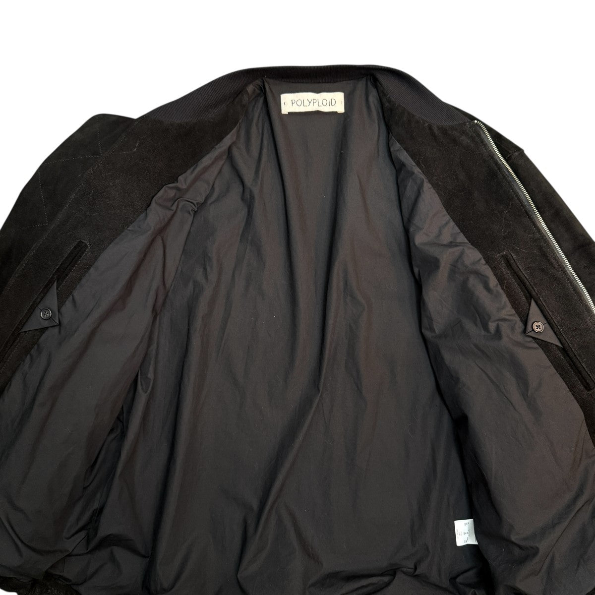 POLYPLOID 25AW/BOMBER JACKET B／スウェードレザーボンバージャケットB-1-008-046 古着・中古-2枚目のアイテム画像