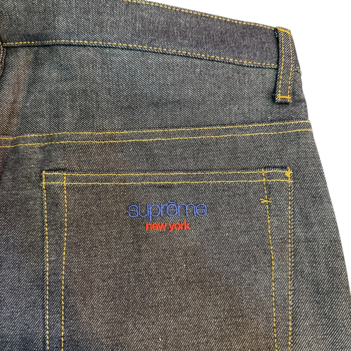 Supreme 22SS/Baggy Jean／バギージーンズ Rigid Indigo 日本製 古着・中古-3枚目のアイテム画像