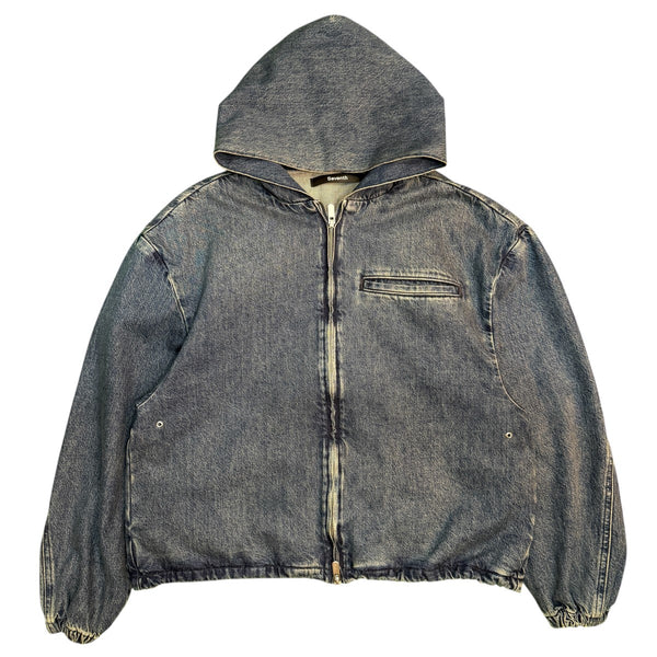 【新品】Seventh x BEAMS T Denim Parka Seventh×BEAMS T 26SS/別注ORB DENIM JACKET／フーディーデニム