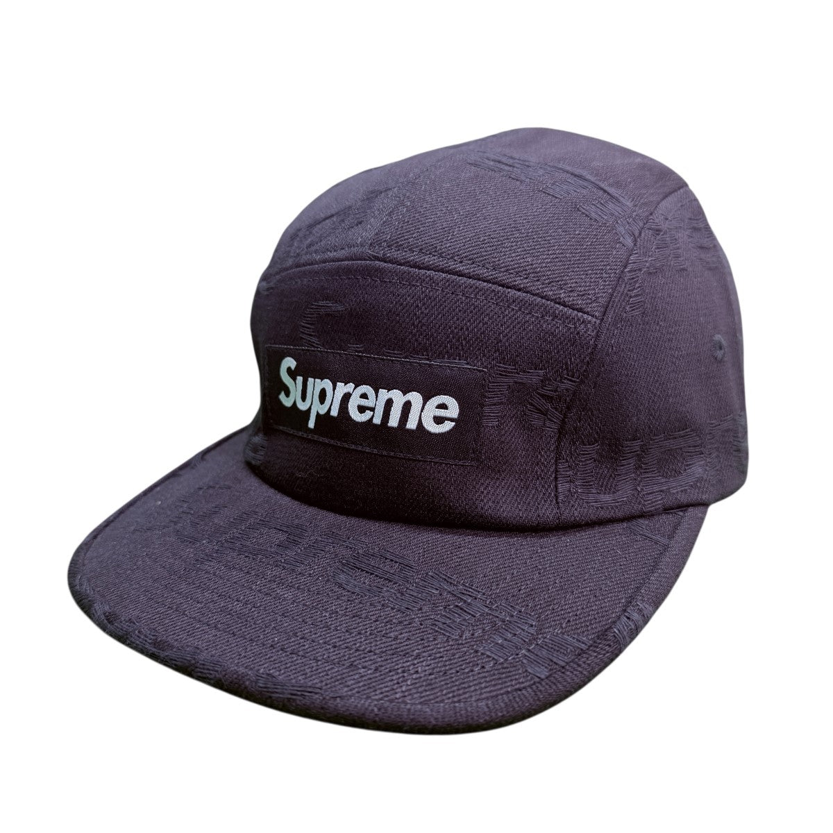 Supreme 25AW/Jacquard Logos Denim Camp Cap／ジャカード ロゴ デニム キャンプ キャップ 古着・中古-1枚目のアイテム画像