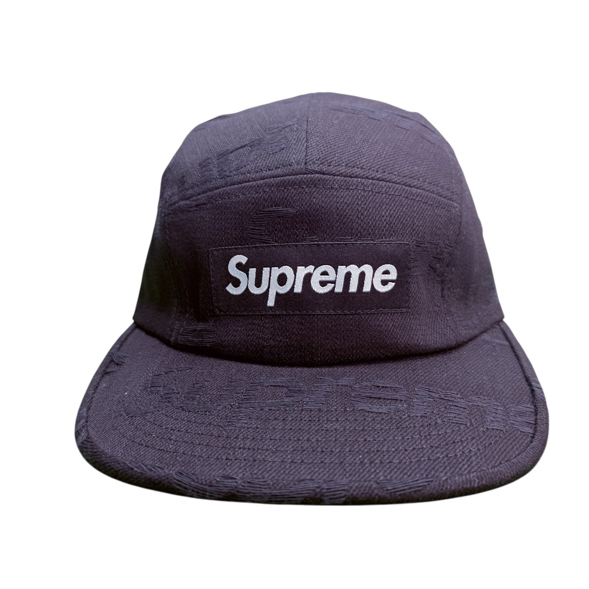 Supreme 25AW/Jacquard Logos Denim Camp Cap／ジャカード ロゴ デニム キャンプ キャップ 古着・中古-2枚目のアイテム画像