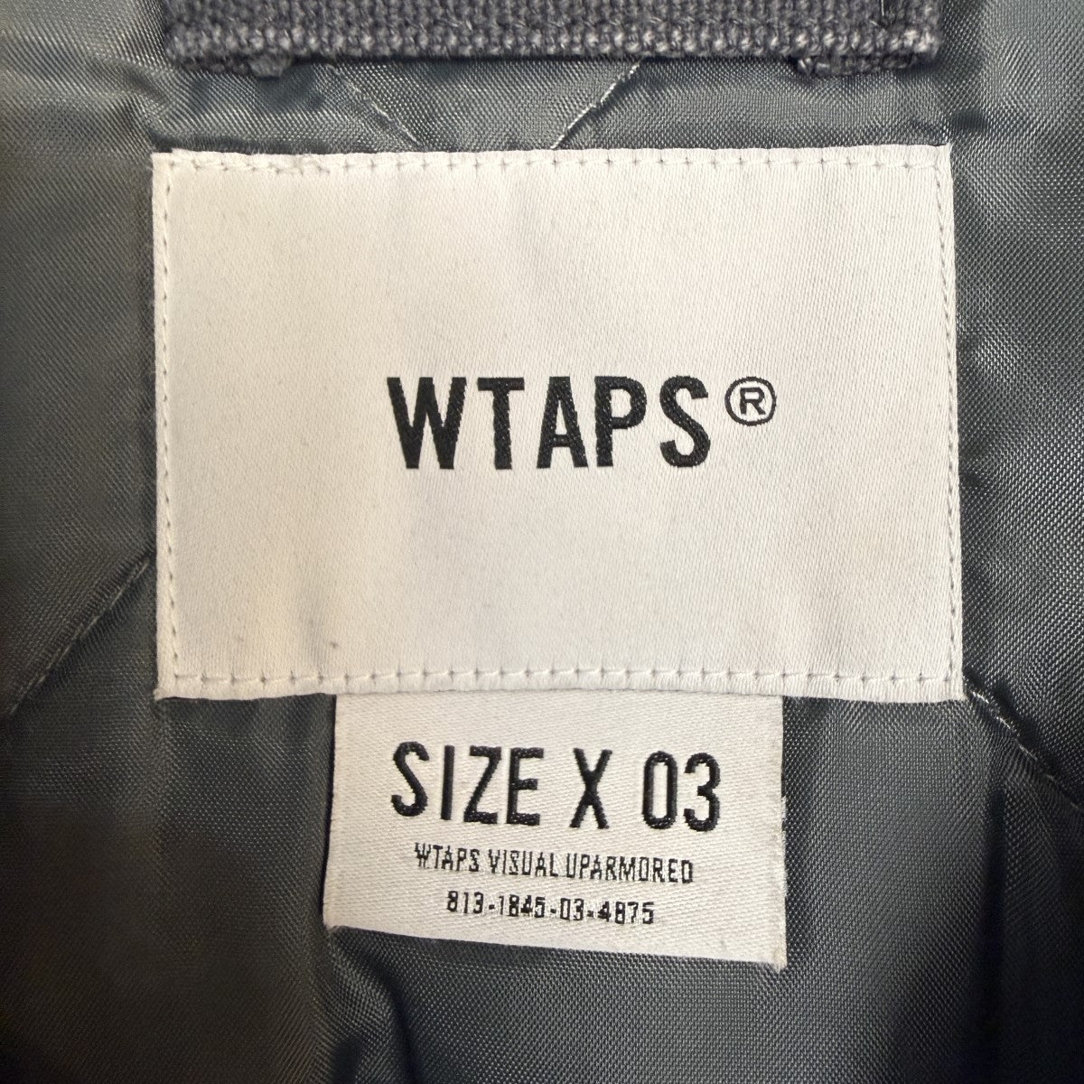 WTAPS 25AW/MICH ／ JACKET ／ COTTON． CNVS／ワークジャケット/252WVDT-JKM01 古着・中古-8枚目のアイテム画像