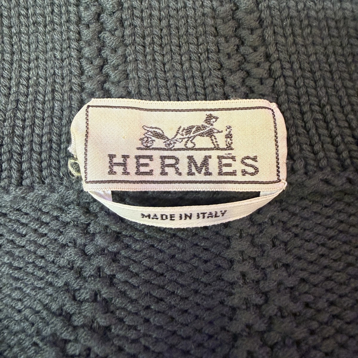 HERMES ハーフジップニット／ニット 古着・中古-7枚目のアイテム画像