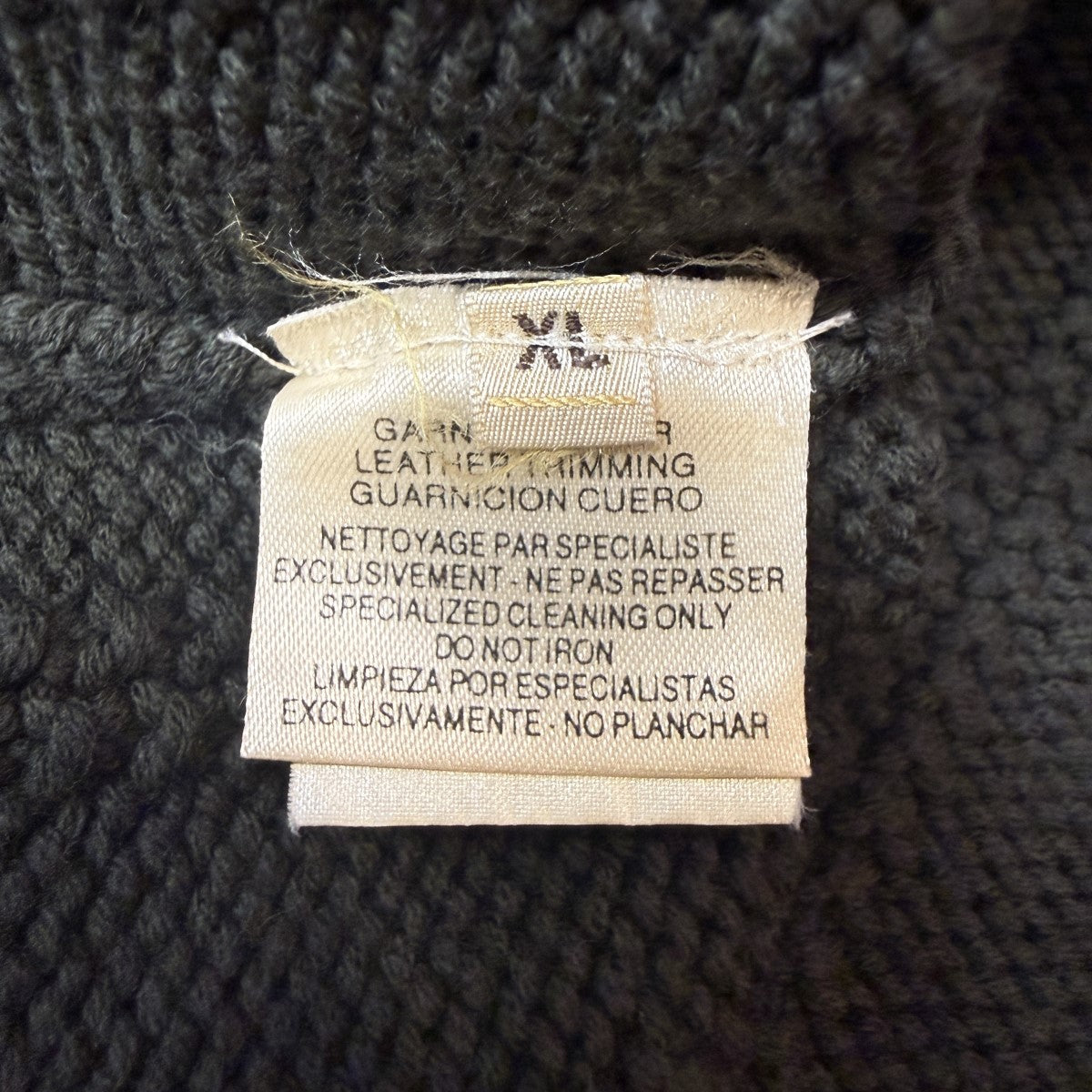 HERMES ハーフジップニット／ニット 古着・中古-8枚目のアイテム画像