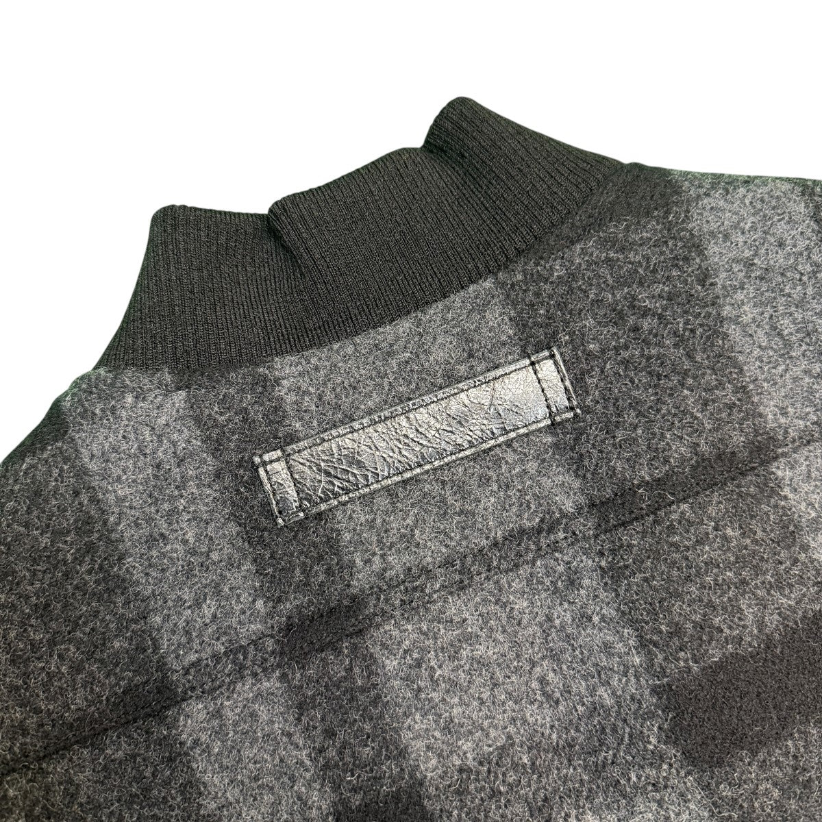 JUNYA WATANABE MAN×FILSON 25AW/マッキーノウールチェック レザー ベスト／コラボベスト/WP-V001 古着・中古-6枚目のアイテム画像