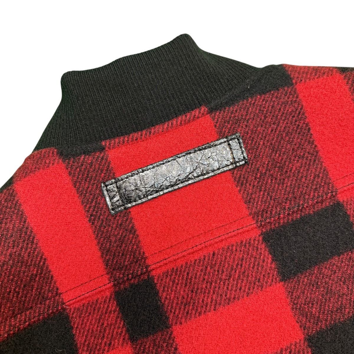 25AW/マッキーノウールチェック レザー ベスト／フィルソンコラボベスト/WP-V001
