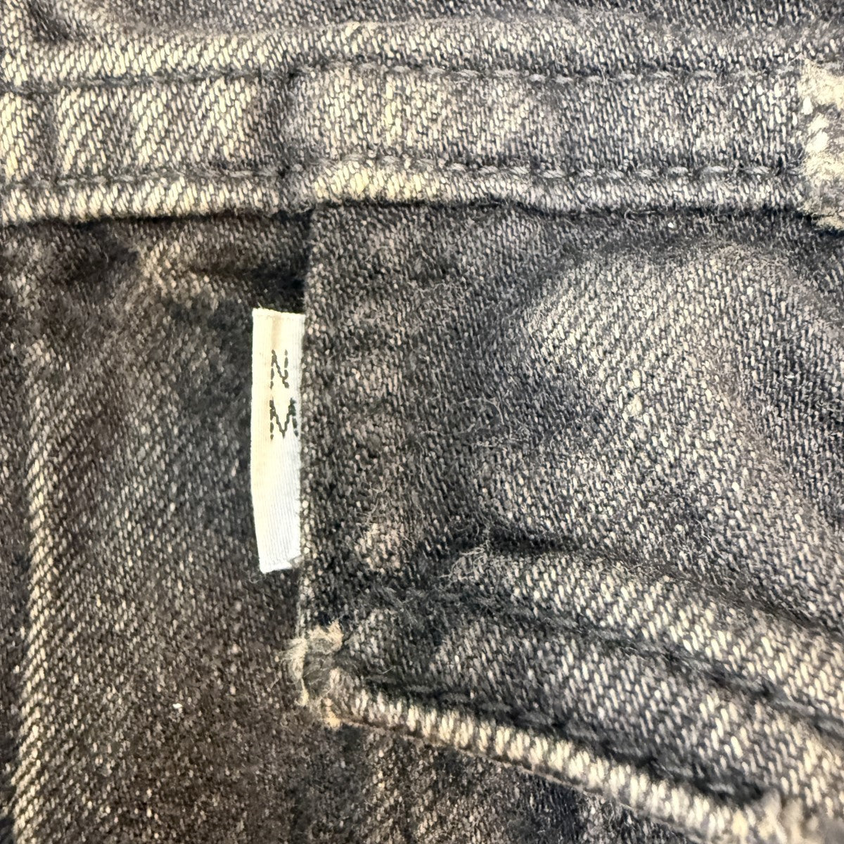 25SS/綿デニム製品加工 New Manual Wネーム J919 デニムジャケット／ユーズド加工デニムジャケット/WP-J919