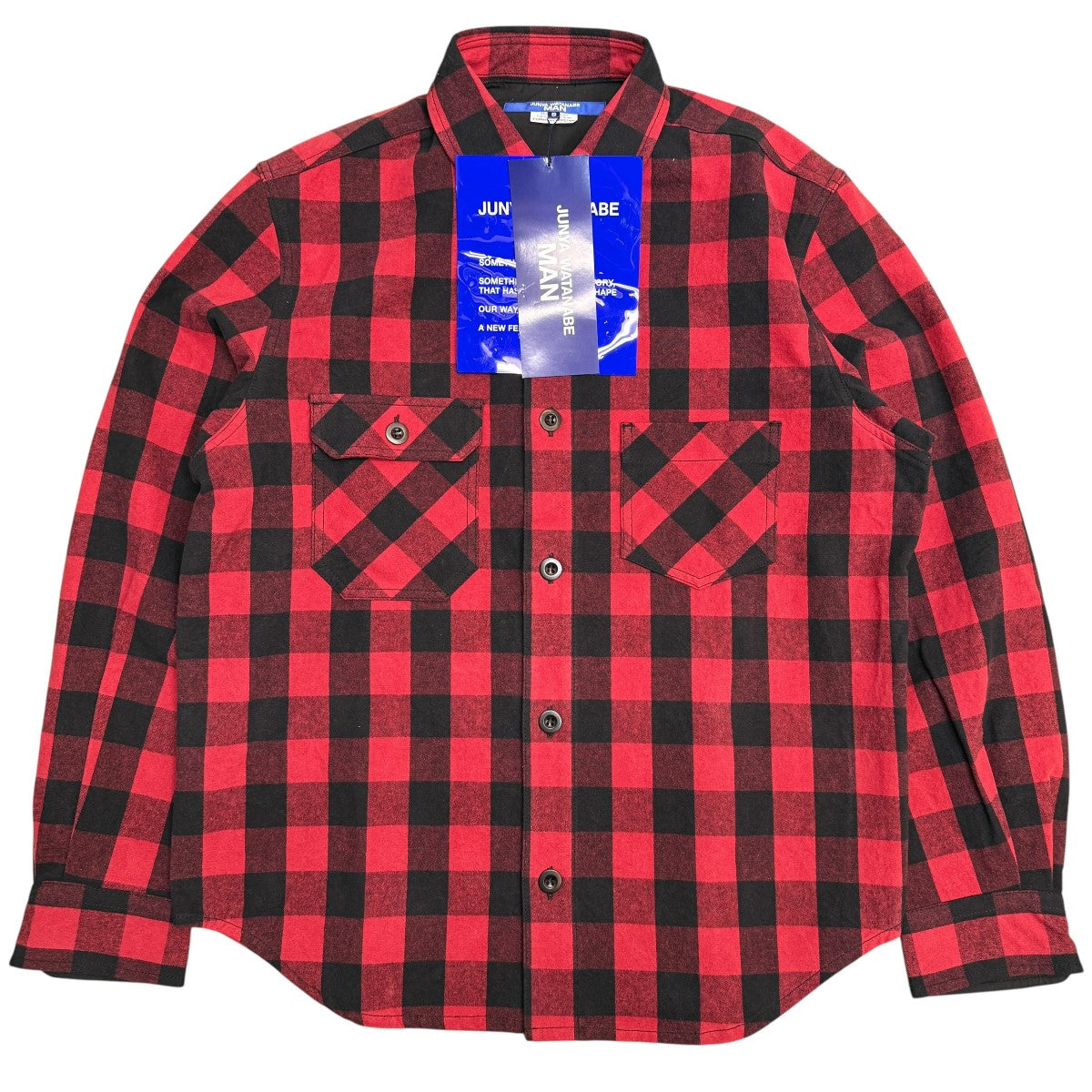 JUNYA WATANABE MAN 25AW/Flannel Shirtチェック／フランネルチェックシャツ/WP-B007 古着・中古-1枚目のアイテム画像