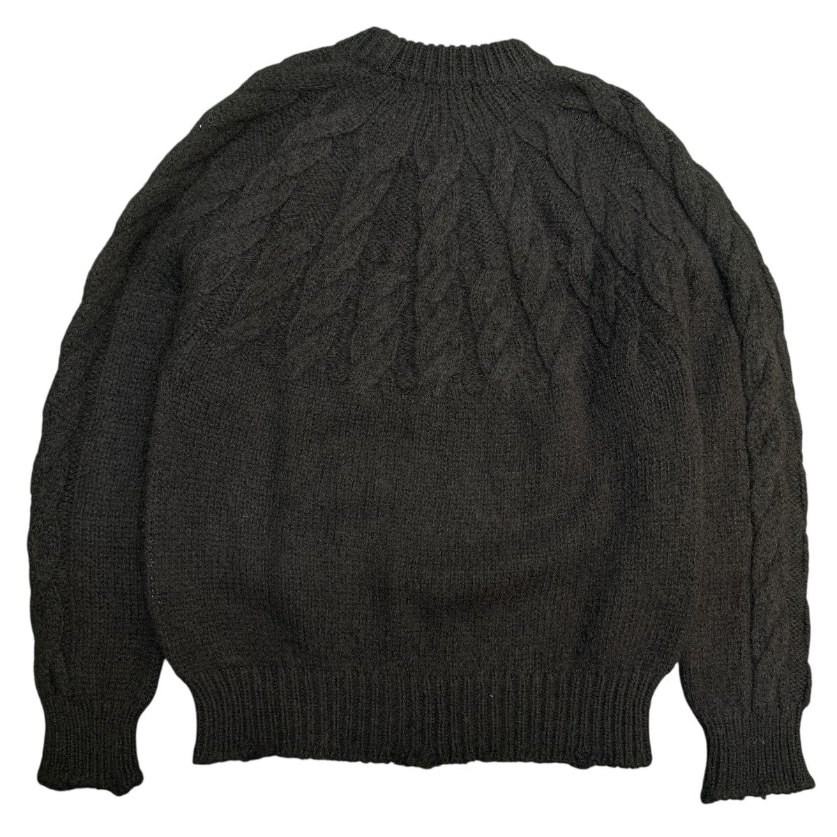JUNYA WATANABE MAN 25AW/ウールケーブル柄ホールガーメント／ローゲージニットWP-N004 古着・中古-2枚目のアイテム画像