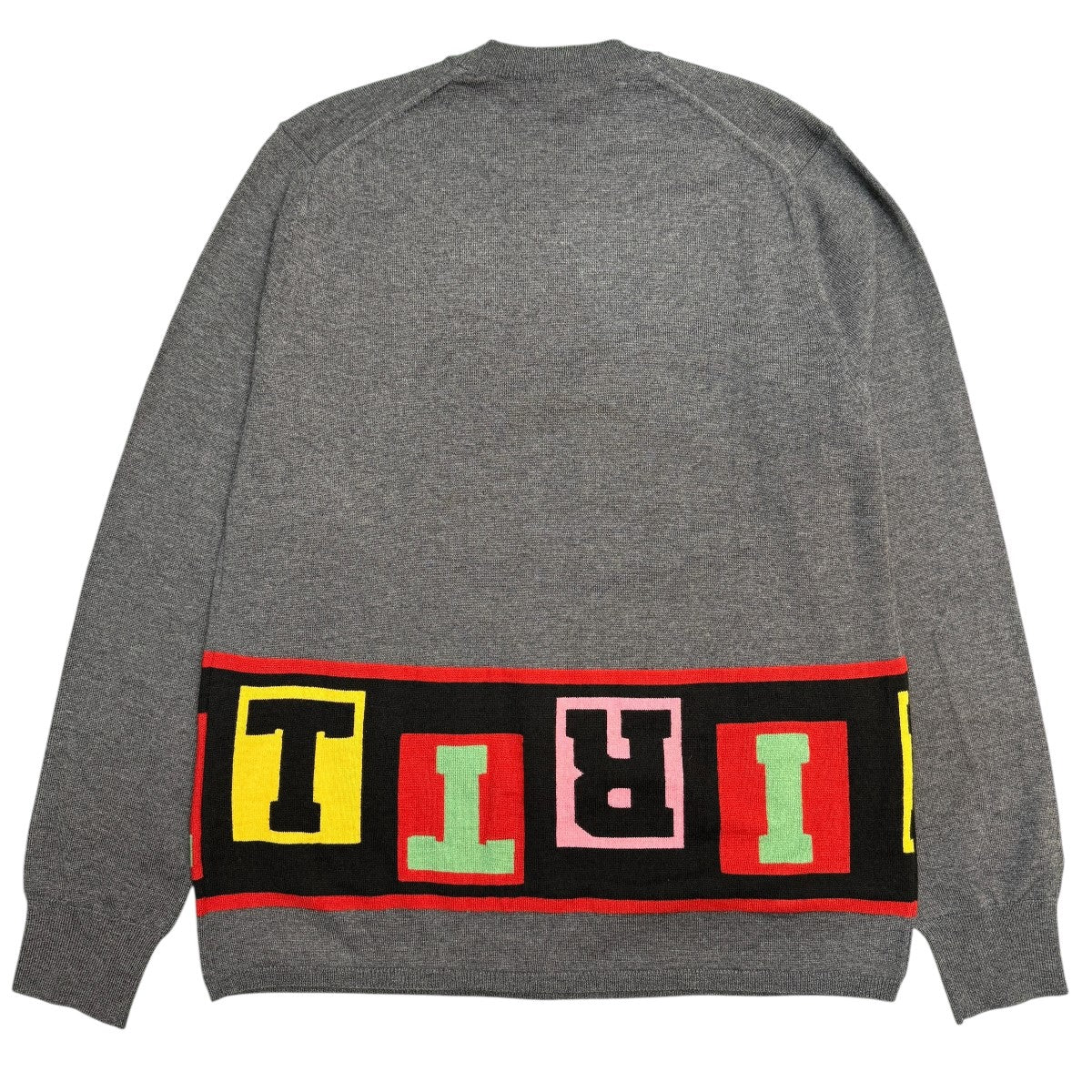COMME des GARCONS SHIRT 25AW/acrylic wool intarsia gauge 12／アクリルウール薄手ニットFP-N001 古着・中古-2枚目のアイテム画像