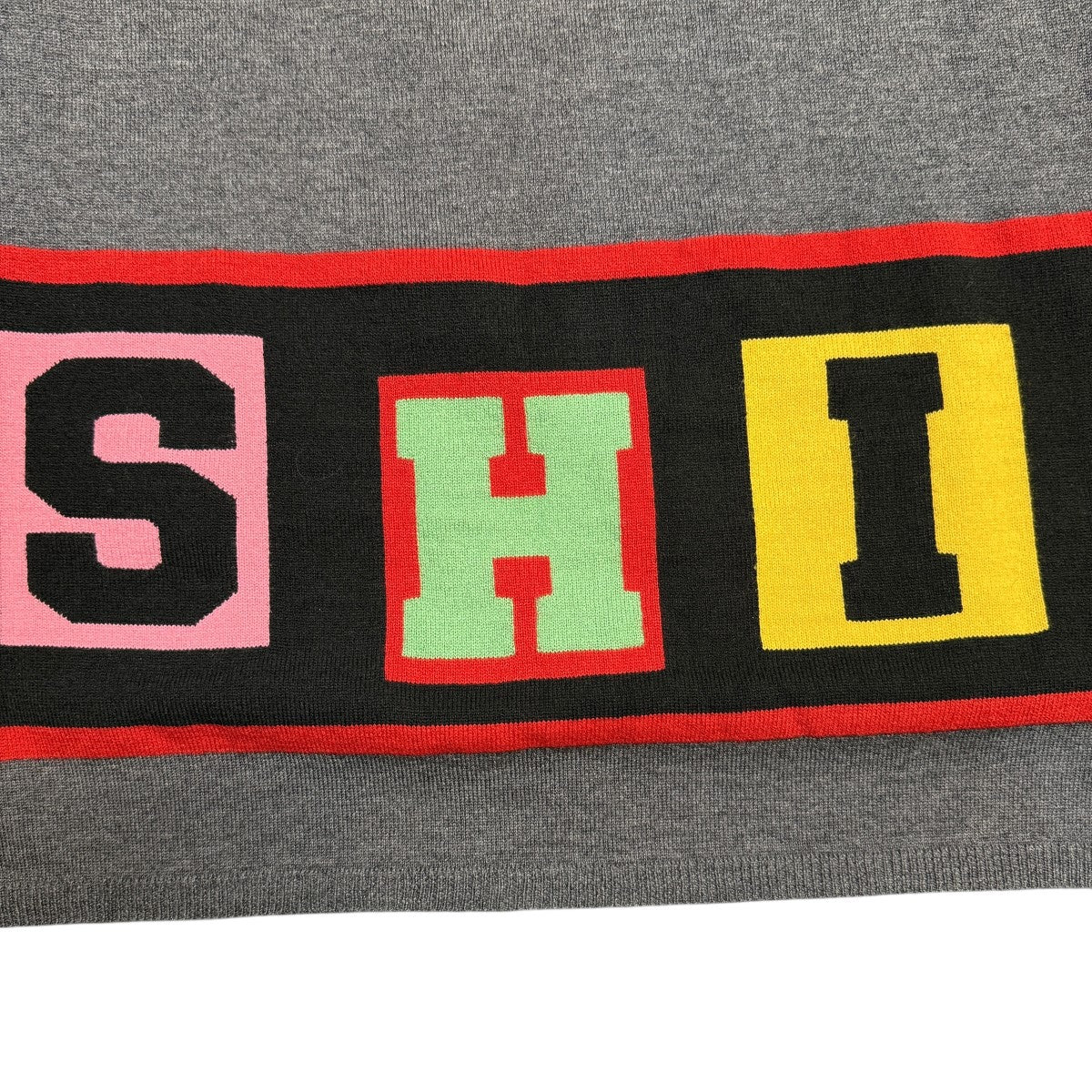 COMME des GARCONS SHIRT 25AW/acrylic wool intarsia gauge 12／アクリルウール薄手ニットFP-N001 古着・中古-3枚目のアイテム画像
