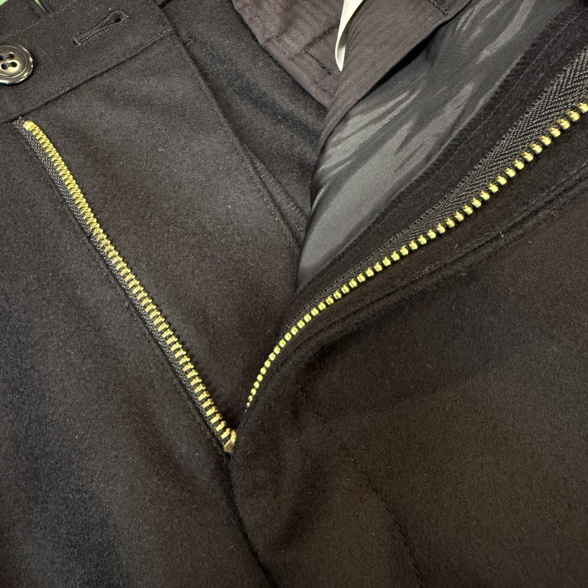 JUNYA WATANABE MAN 25AW/ウールナイロンフラノ 12／ウールテーパードパンツ/WP-P017 古着・中古-4枚目のアイテム画像