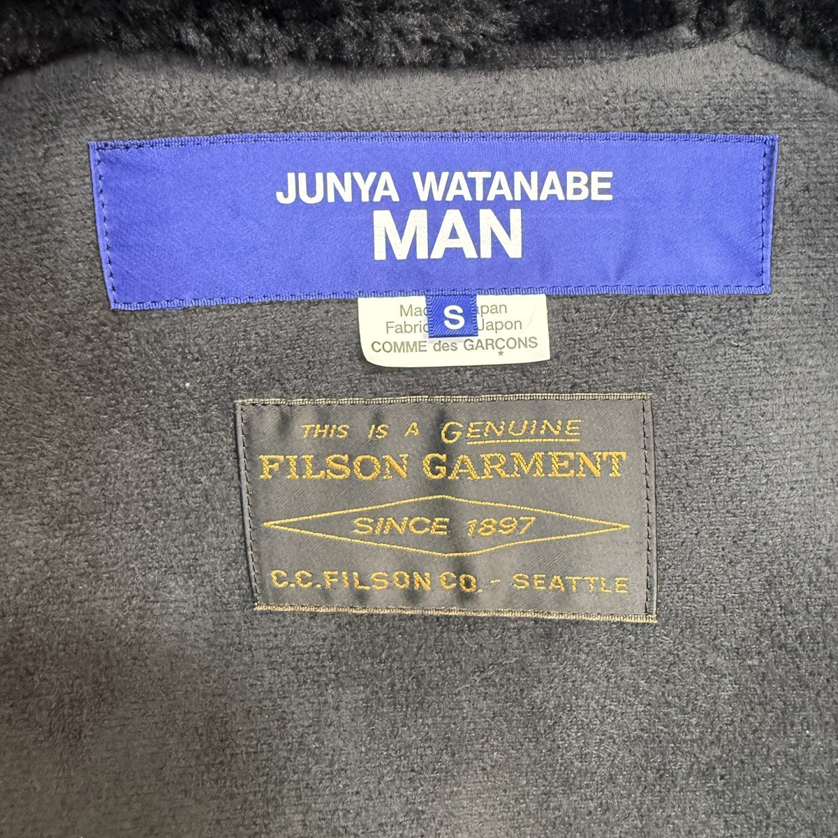 JUNYA WATANABE MAN×FILSON 25AW/Faux Fur Trimmed Coat／フィルソンコラボフェイクファーコート/WP-C009-051 古着・中古-8枚目のアイテム画像