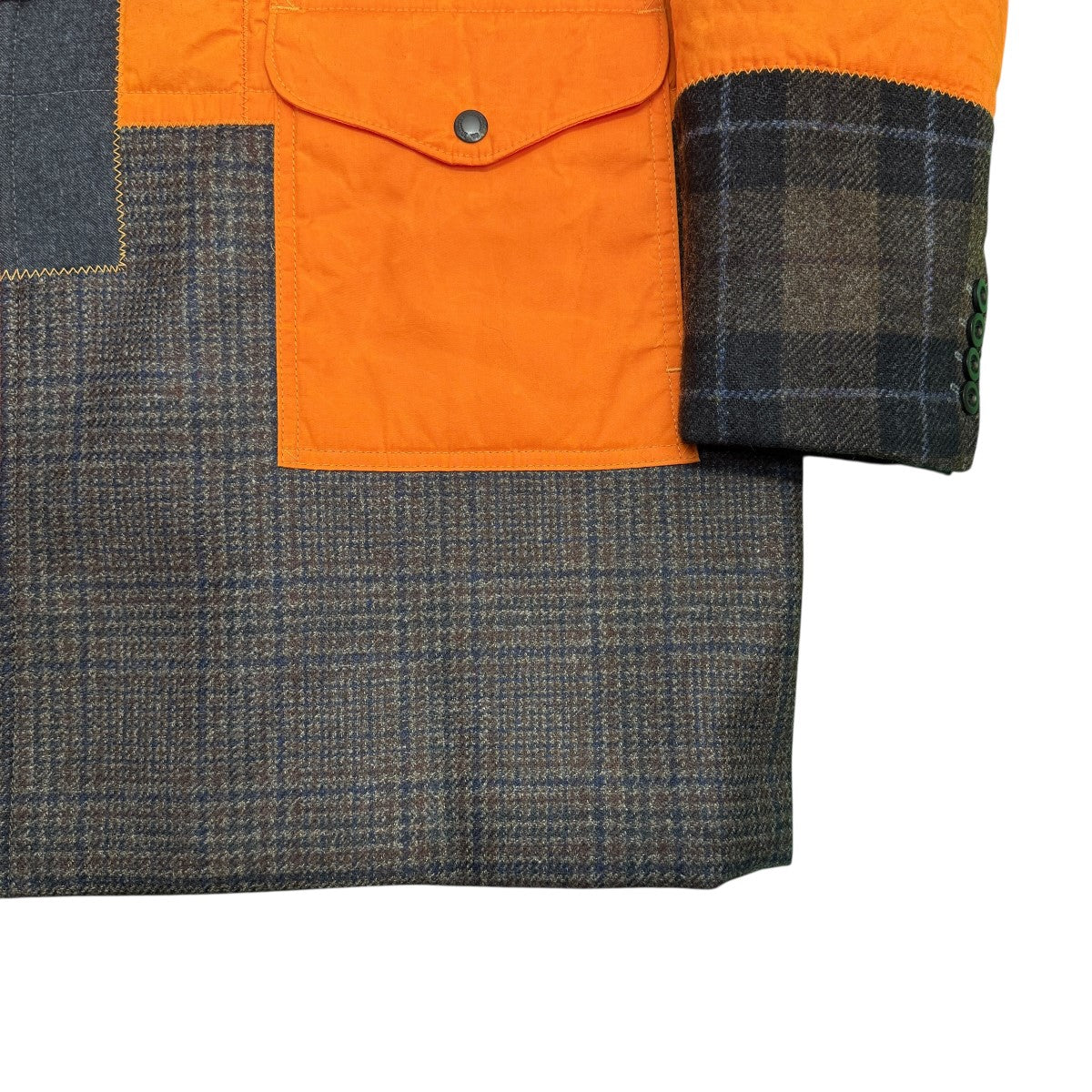 JUNYA WATANABE MAN×FILSON 25AW/パッチワークコート／フィルソンコラボドッキングコートWP-C005 古着・中古-5枚目のアイテム画像