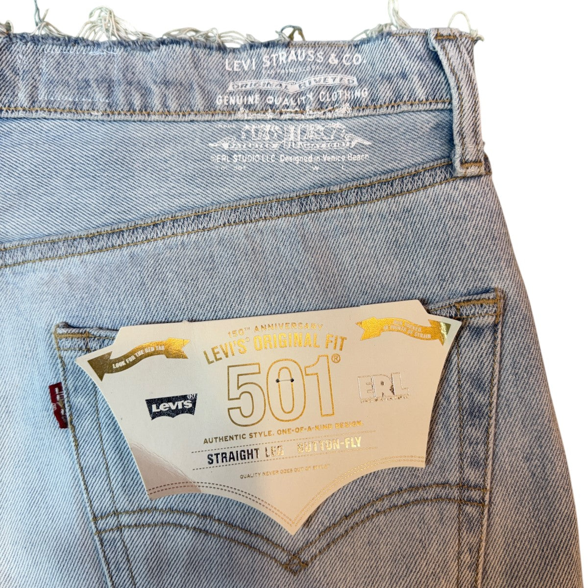 ERL×LEVI’S 23AW/501 Split Leg Jeans／501コラボレーションデニムパンツERL07P202-1 古着・中古-3枚目のアイテム画像