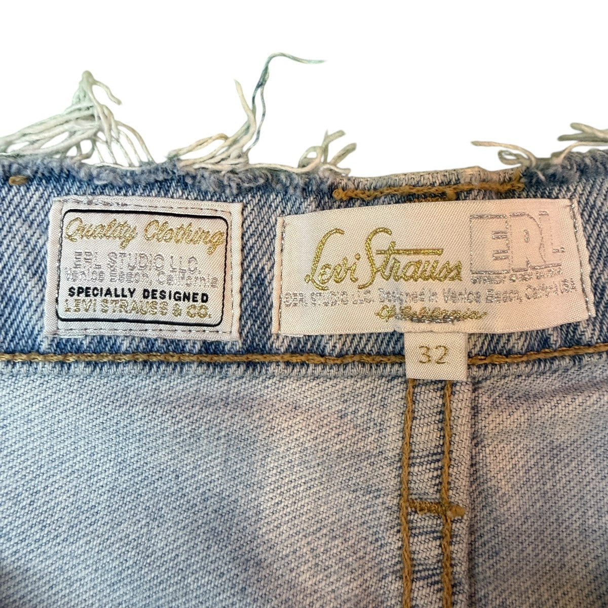 ERL×LEVI’S 23AW/501 Split Leg Jeans／501コラボレーションデニムパンツERL07P202-1 古着・中古-8枚目のアイテム画像