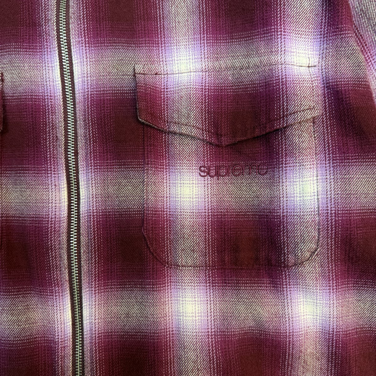 Supreme(シュプリーム) 22AW/Shadow Plaid Flannel Zip Up Shirt