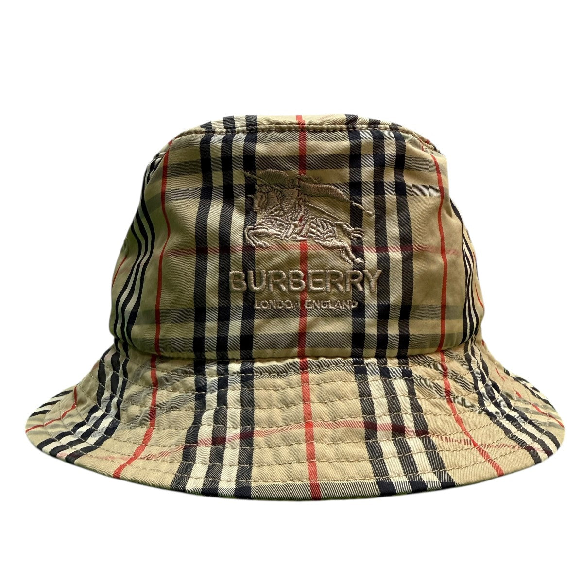 Supreme×BURBERRY 22SS/Crusherチェック／バーバリークラッシャーハット 古着・中古-1枚目のアイテム画像