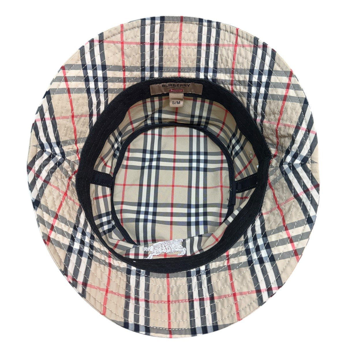 Supreme×BURBERRY 22SS/Crusherチェック／バーバリークラッシャーハット 古着・中古-4枚目のアイテム画像