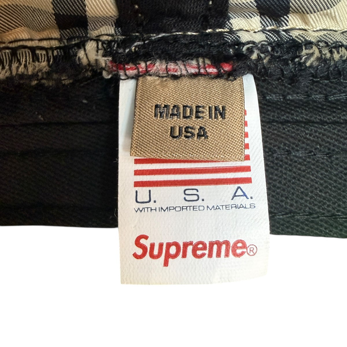 Supreme×BURBERRY 22SS/Crusherチェック／バーバリークラッシャーハット 古着・中古-6枚目のアイテム画像