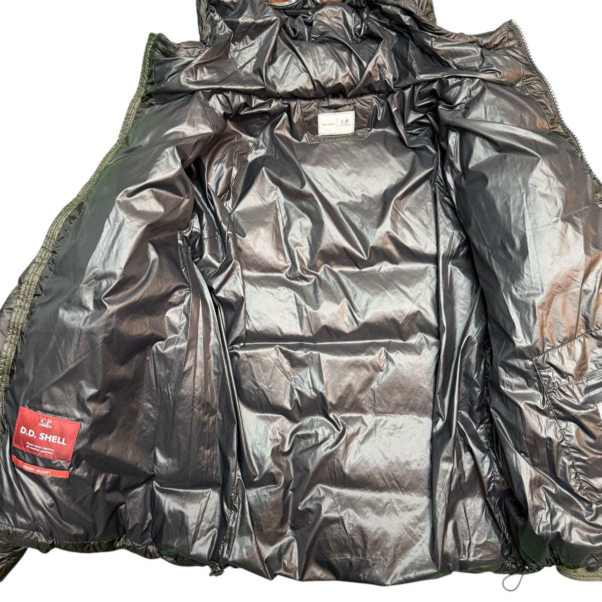C．P COMPANY×BEAMS 25AW/D．D． Shell Goggle Down JacketDARK／ダウンジャケット19CMOW030A 110416A 古着・中古-4枚目のアイテム画像