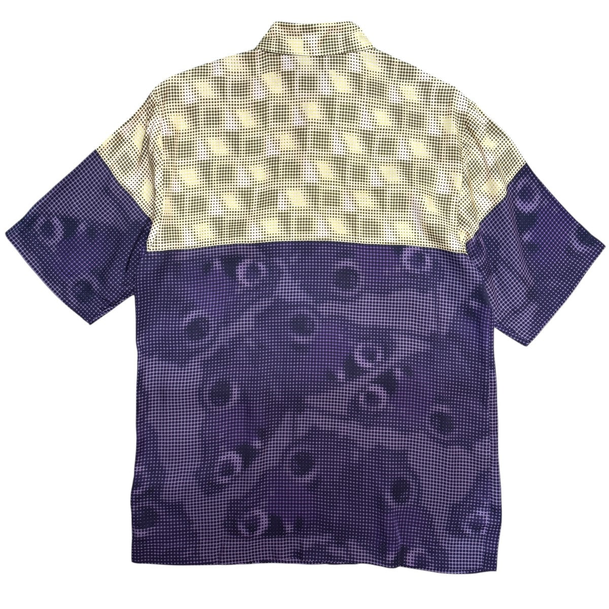 DRIES VAN NOTEN 24AW／SHORT SLEEVE SHIRT／バイカラーレーヨン半袖シャツ 並行輸入品242-020718 古着・中古-3枚目のアイテム画像