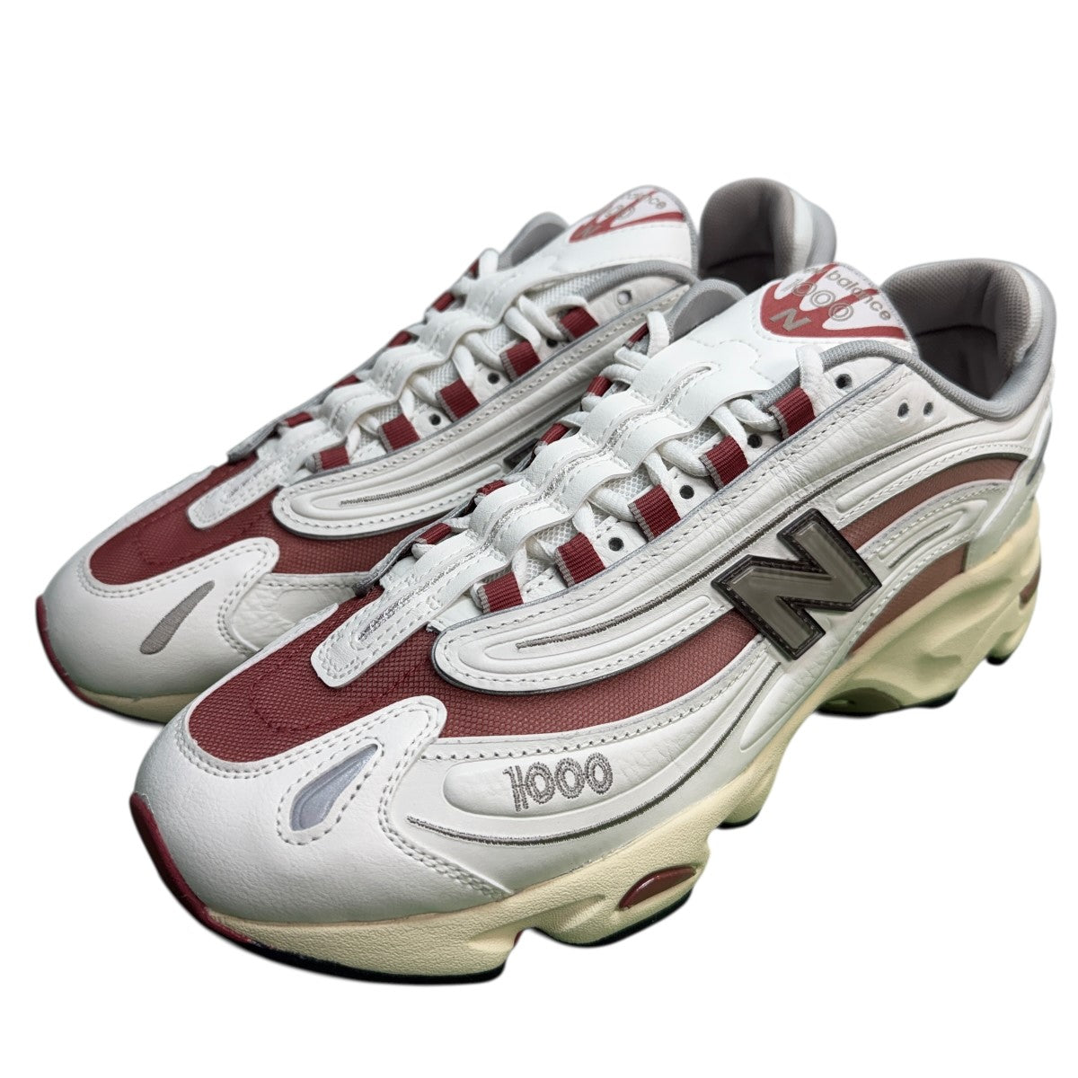 NEW BALANCE M1000 シー ソルトOff White／Gradient Red／日本未発売 M1000 スニーカー/M1000CB 古着・中古-2枚目のアイテム画像