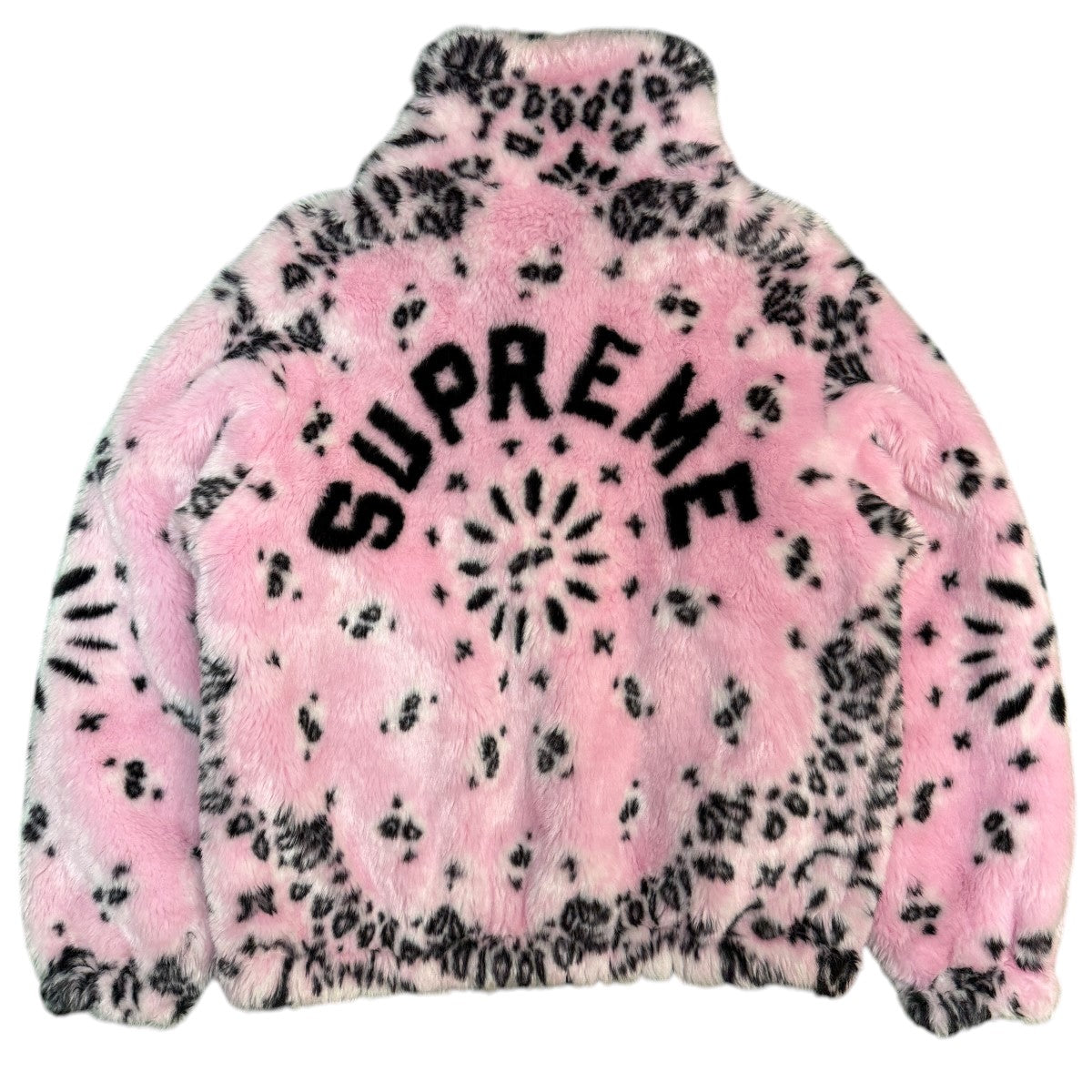 21SS/Bandana Faux Fur Bomber Jacket／バンダナフェイクファーボンバージャケット