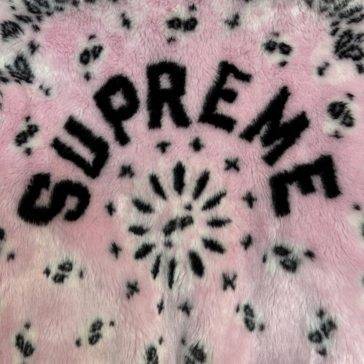 21SS/Bandana Faux Fur Bomber Jacket／バンダナフェイクファーボンバージャケット
