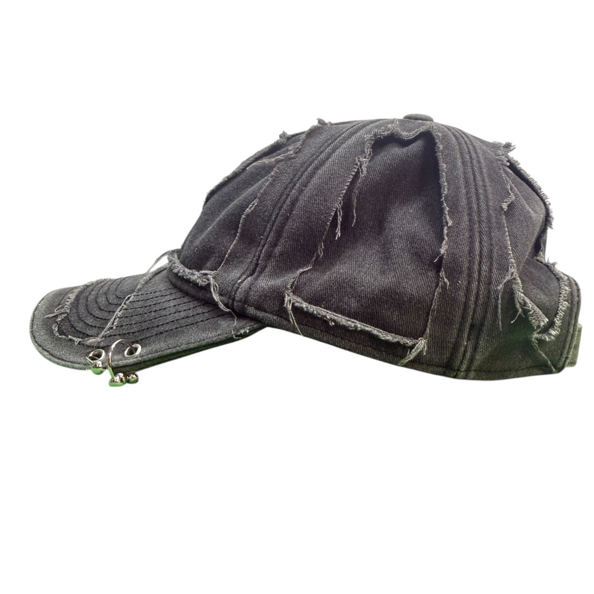 VETEMENTS 24AWFully Distressed Piercing Cap／ユーズド加工／デストロイピアスキャップUA65CA200B 古着・中古-5枚目のアイテム画像