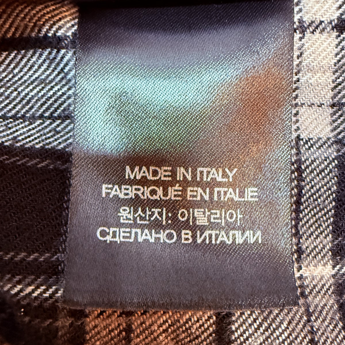 VETEMENTS(ヴェトモン) MY NAME IS VETEMENTS FLANNEL SHIRT