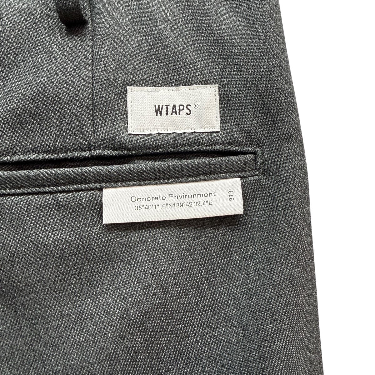 26SS/TRDT1801 ／ TROUSERS ／ WOPL． SERGE／ウールサージ2タックトラウザーズパンツ/261TQDT-PTM03