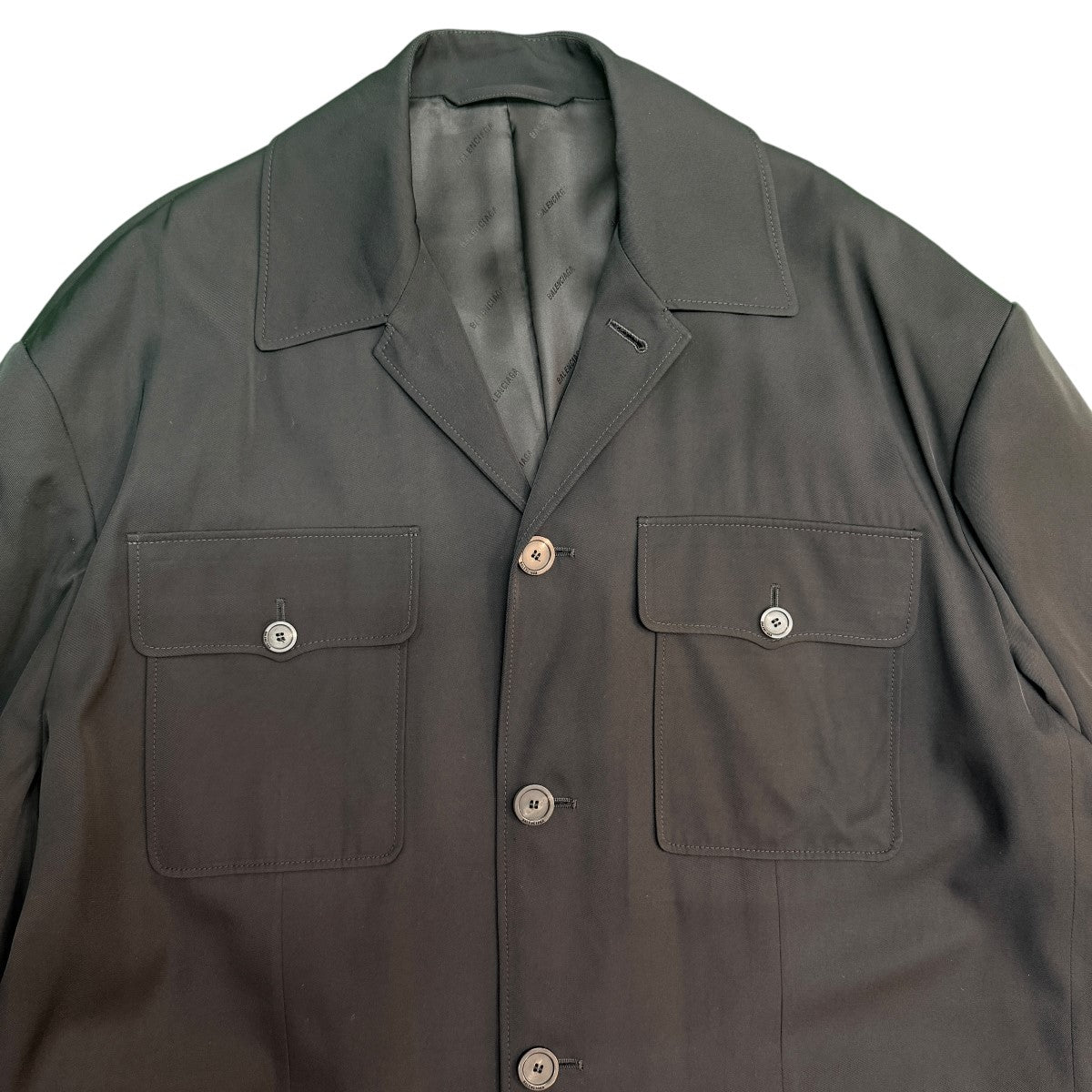 BALENCIAGA 22SS/UNIFITオーバーサイズサファリジャケット／オーバーサイズサファリジャケット680945 TJ025 古着・中古-4枚目のアイテム画像