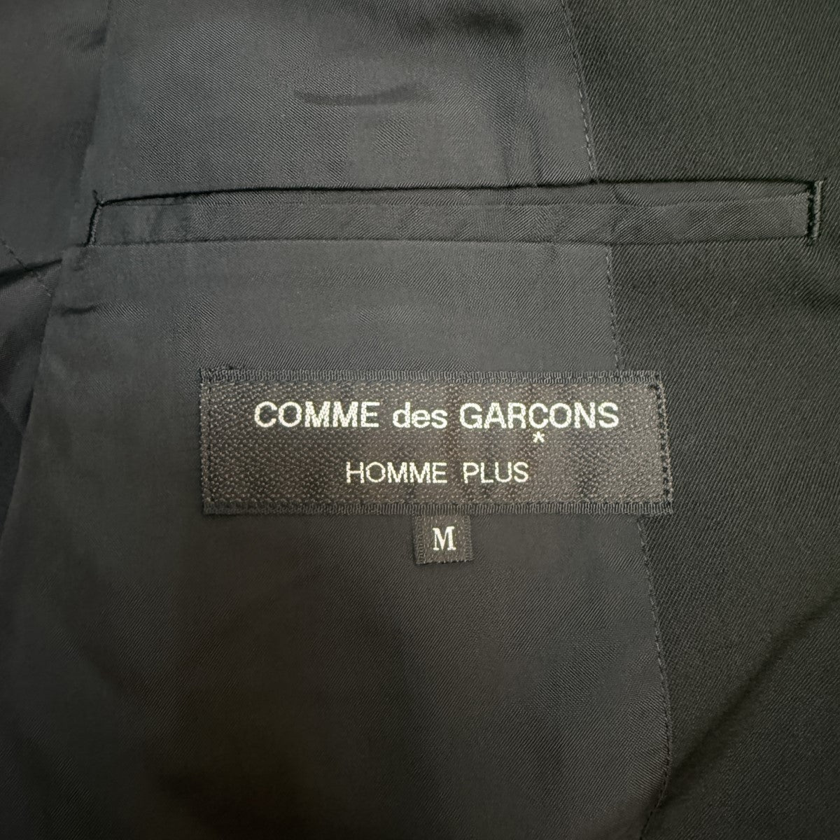 COMME des GARCONS HOMME PLUS 92SS/エスニック期テープ切り替えウールギャバジャケット／チャイナジャケットアーカイブ希少商品 古着・中古-6枚目のアイテム画像