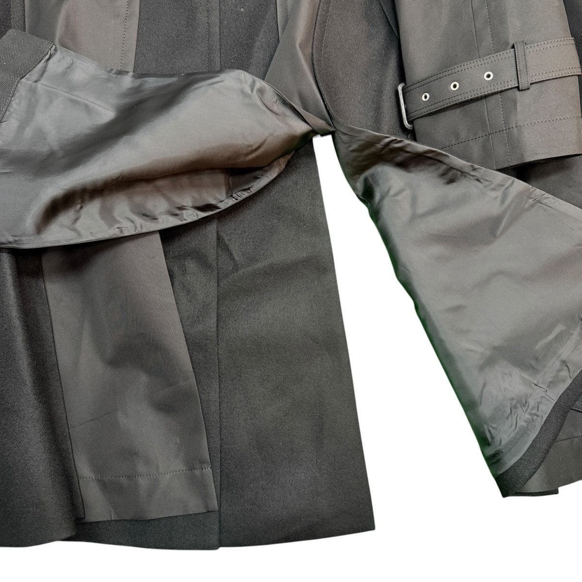 sacai 24AW/Cotton Gabardine x Wool Melton Coat／コットンギャバジンウールメルトンコート 希少/24-03428M 古着・中古-5枚目のアイテム画像